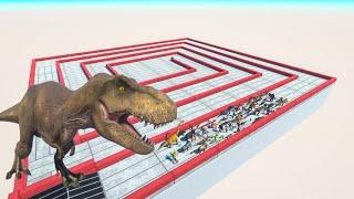 Escape From Rexy T-rex - Last Survivor - Animal Revolt Battle Simulator