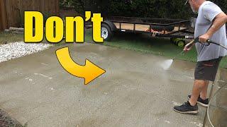 Pressure Washing Driveways - How to get Bright White