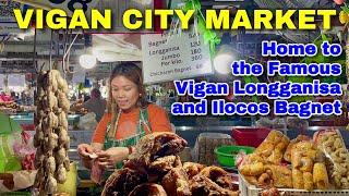 Filipino Food Market: Ilocos Sur, Philippines | Vigan City Public Market Tour & Historical Walk 2024