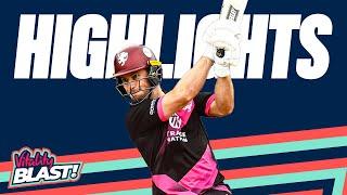 Dickson & Rew Share Mammoth 144 Partnership! | Surrey vs Somerset - Highlights | Vitality Blast 2024