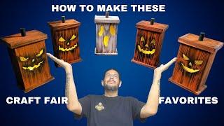 How to Make Wood Jack-O-Lanterns Without a CNC! - Cheap DIY Fall Craft Fair Favorites for Halloween!