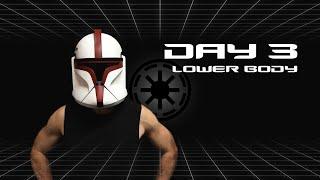 10 Minute Lower Body Bodyweight Training | Star Wars Workout | Day 3 Cadet 2.0