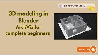 ArchViz in Blender for beginners 3D modeling from scratch |Step by step tutorial #archviz #b3d