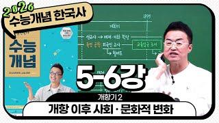 [2026별수능분절]_ 5-6 개항 이후 사회·문화적 변화 / 5강 개항기2 ｜2026 대비 수능개념