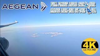 Aegean Airlines Airbus A321  Full Flight A3318 Athens-Heraklion