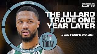 Still liking the Damian Lillard trade 1 YEAR LATER?  + Big Perk's Big List  | NBA Today