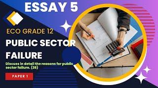 Essay 5 [2024] Reasons for Public Sector Failure Economics Grade 12 by Carden Madzokere TDBS