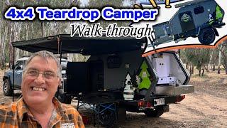 Adventure Ready: 4x4 Off Road Teardrop Camper Trailer!