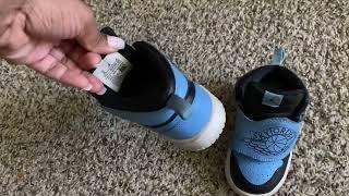 Jordan Baby Boy's Sky Jordan 1 Review, Stylish Toddler Shoes! They're Perfect!