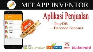 MIT App Inventor - How to Make a Sales Application | Cashier Application | Goods Data Application