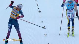 Here comes Diggins...AGAIN as final lap rally secures 20km gold | NBC Sports