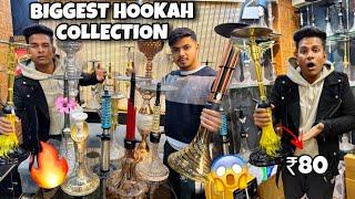 1 Lakh Ka Hookah Shopping | Cheapest Hookah in Delhi [Hookah Flavours,Chillum,Coil ] Shisha Store