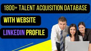 1800+ Talent Acquisition Database | Company Websites, LinkedIn Profiles | HR Details | Let's Code