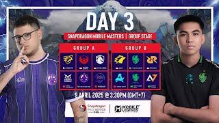  RESTREAMING LIVE |  [Stream B] MLBB | Snapdragon Mobile Masters Group Stage | Day 3