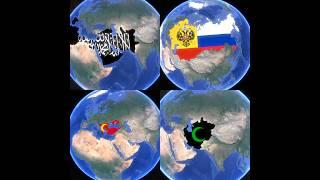 Evolution of Russia, Iran, Turkey and Uzbekistan #maps #history #historymap