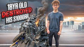 18YR OLD KID DESTROYED HIS BRAND NEW 2025 BMW S 1000 RR!