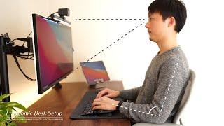 Sitting in the wrong way diminishes your productivity at work 【The right way to setup your PC desk】