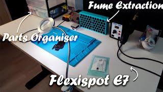 Electronics Work Bench Upgrade - Flexispot E7 #australia #flexispotau