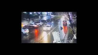 Нашумевший наезд на  тринадцатилетнюю девочку засняла камера в городе Степногорск