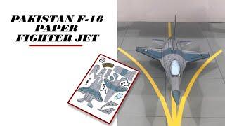 Paper Craft | How to make a Fighter jet at Home | DIY F-16 | F-16 Homemade Model | DIY Aircraft