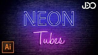 How to create Neon/Glow Text Effect - Illustrator Tutorials