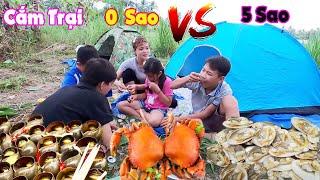 Cắm Trại 0 Sao vs 5 Sao Ở Cánh Đồng Hoang [ Trang And Vinh TV ]