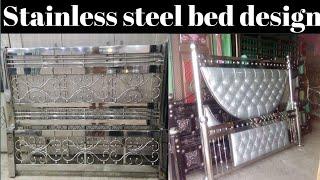 stainless steel bed design/latest design.