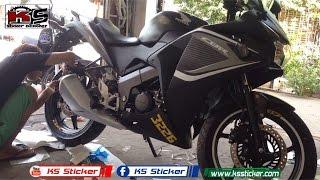 Honda CBR150R New black And Rim Style - CBR Full wrap sticker