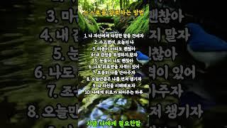 스스로를 위로하는 방법  #명언 #좋은글 #힐링