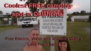 Most Awesome Free camping spot in Jaycee Drive, Elk Lake City, Oklahoma