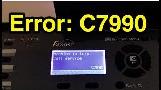 Fixed: Error C7990 "machine failure call service" Kyocera Ecosys M2540dw.