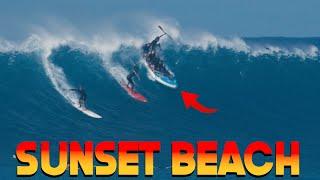 A NEW HIGH SURF WARNING SPRINGS CHAOS AT SUNSET BEACH