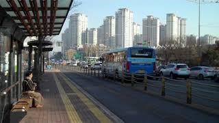 Bus stop at Express Bus Terminal - Seoul, South Korea