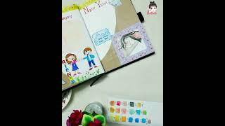 #36/ 2022 / watercolor / Bullet journal/ nandhu arts #shorts  #planwithme   #watercolour #painting