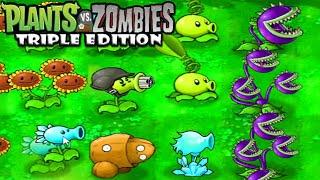 Plants vs. Zombies Triple Edition DEMO l Adventure level 1-6 & 1-7 l Gameplay