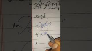 Abrish name signatures in new style.SUBSCRIBE FOR MORE VIDEOS @StyleSignatures2455