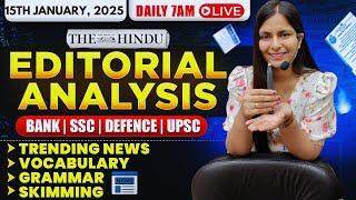 Editorial Analysis | 15th January, 2025 | Vocab, Grammar, Reading, Skimming | Nimisha Bansal