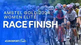 WHAT A STEAL!  | Amstel Gold 2024 Women's Race Finish | Eurosport Cycling