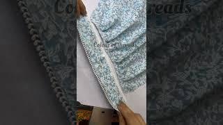 Cuff Sleeve Design with Lace #diy #sewing #fashion #sleevesdesign #colourofthreads