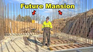 Building The Walls For My Farm's HUGE Mansion! (Pt. 1)