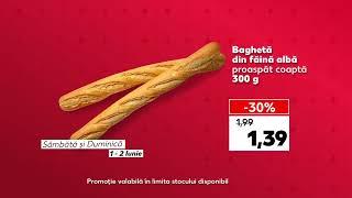 Oferta Kaufland din 1-2 iunie: baghetă albă, iaurt și banane