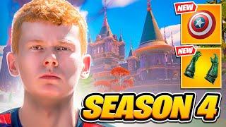 FIRST WIN OF FORTNITE SEASON 4  (Marvel Season) | Eomzo