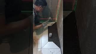 Tile installation P7218#shorts