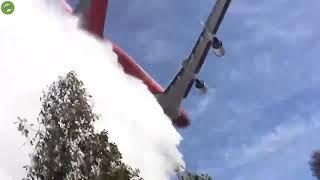 People get Hit by Fire Fighter Plane