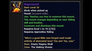How to get the Magmashell Mount!