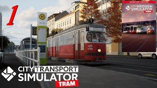 City Transport Simulator: Tram v1.0.1 #01 Gameplay (2K-60fps)|️