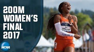 Kyra Jefferson's 200m NCAA outdoor record in 2017