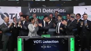 VOTI Detection Inc. Opens Toronto Stock Exchange, December 13, 2018