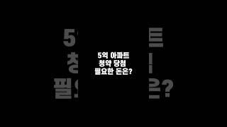 분양권 기초 2 - 청약 당첨 필요자금