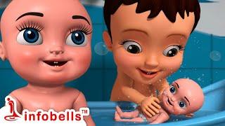 குட்டி பாப்பாவுக்கு தூங்க பிடிக்கலை - Pretend Play | Tamil Rhymes and Kids videos | Infobells